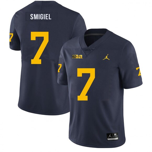 Youths Kids Mens Womens Brady Smigiel Navy Stitched Jersey